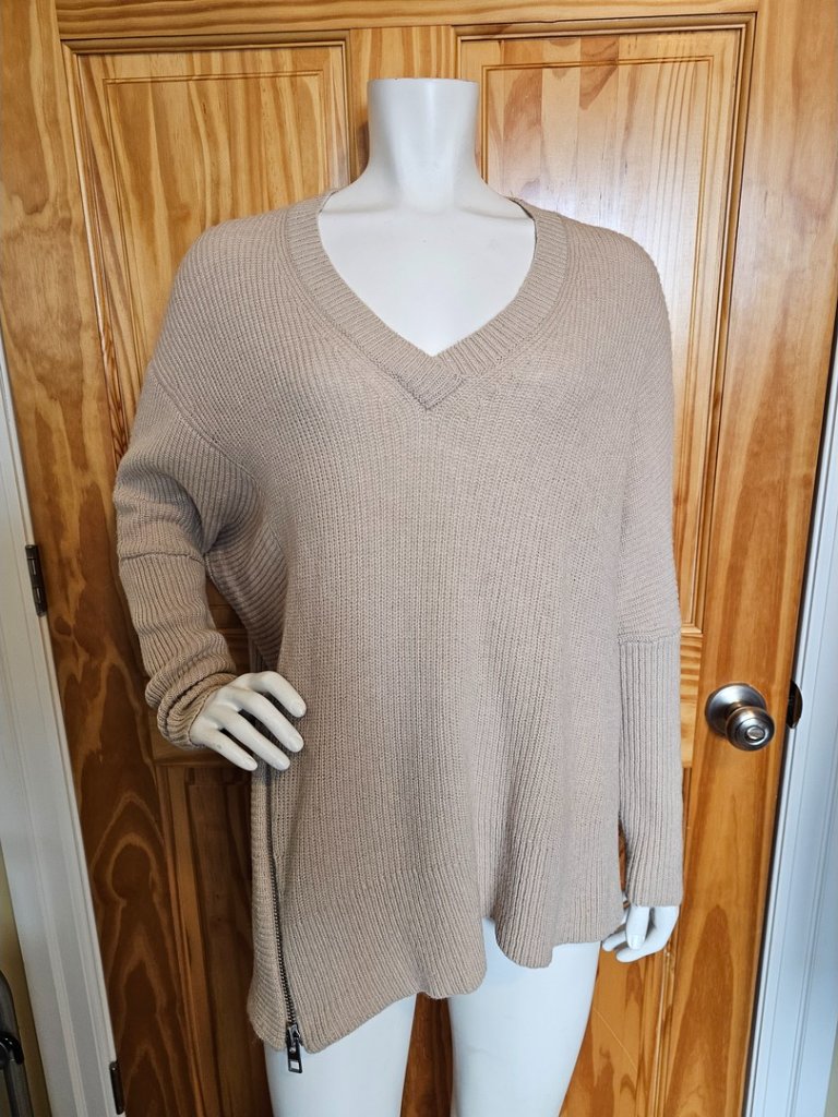 33. All Saints Size Small Oversized Asymmetrical Able Zip Jumper